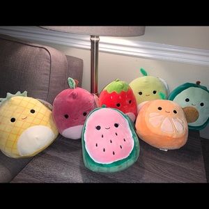 Squishmallow fruits 7 pack